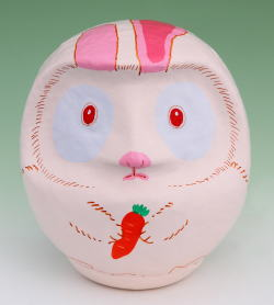 高崎だるま 2011年の干支だるま うさぎだるま（赤目）