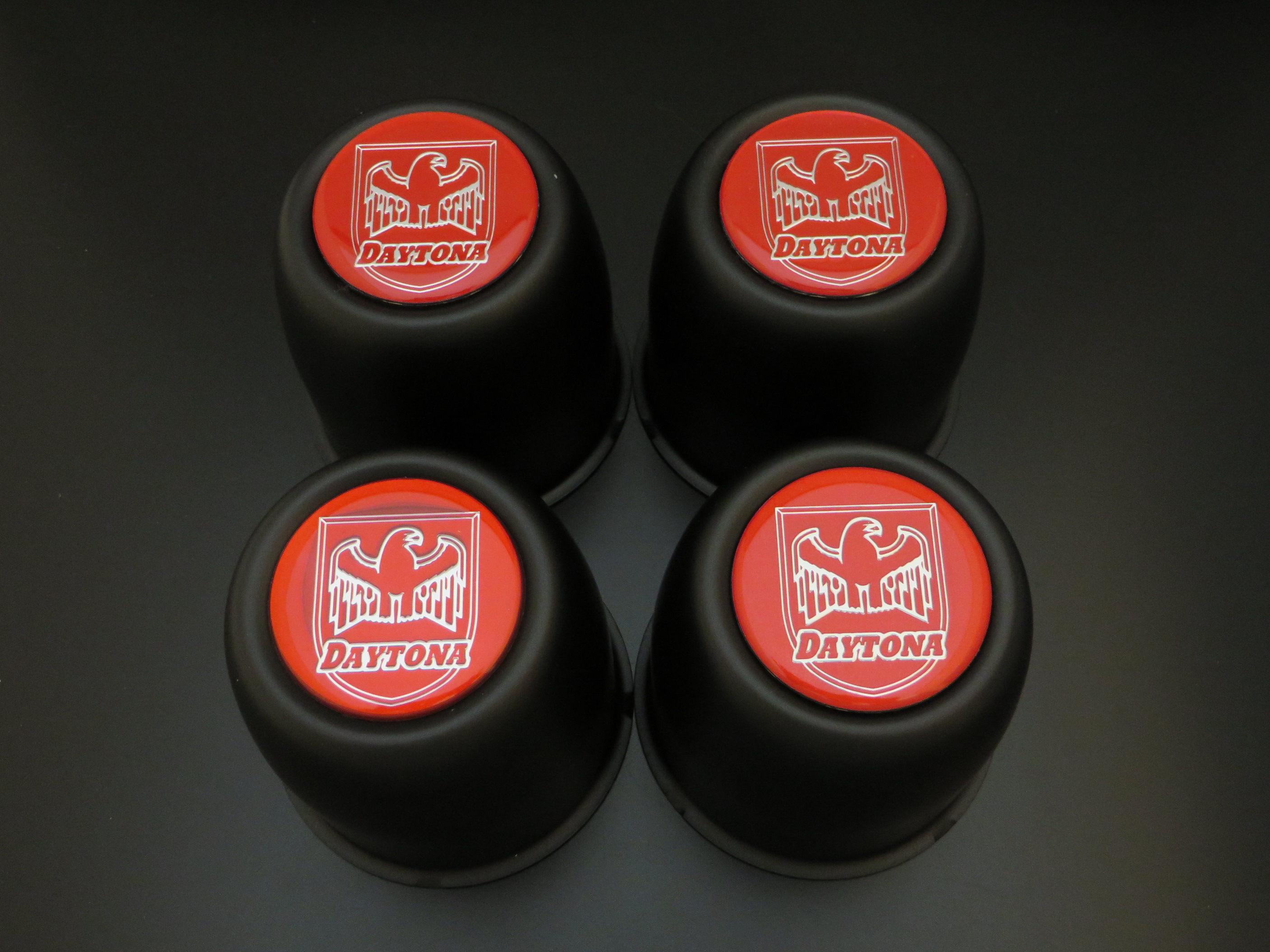 デイトナスチールキャップ 汎用 83X80mm ブラック 【4個セット】