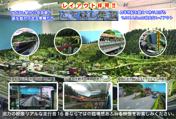 DC-DVD601   レイアウト拝見！こてはし鉄道（DVD版）【2枚までネコポス便可】