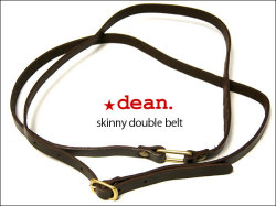 ★dean.のskinny double belt