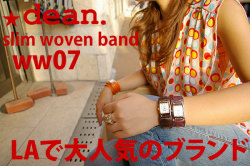 ハリウッドスターも愛用するLAブランド★deanの腕時計(ww07)