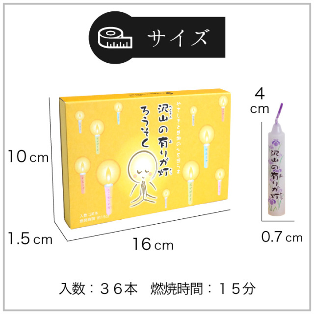 線香ろうそく