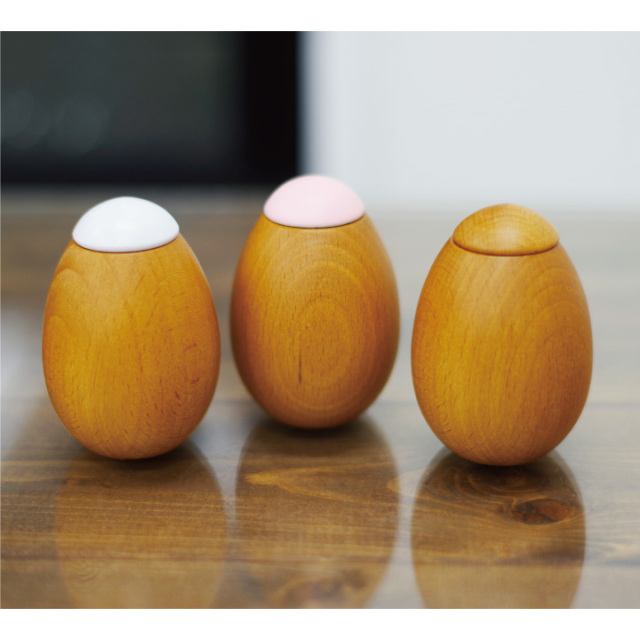 ミニ骨壷 天然木 国産 たまご型 日本製 骨壷 骨壺 骨つぼ ミニ骨壺