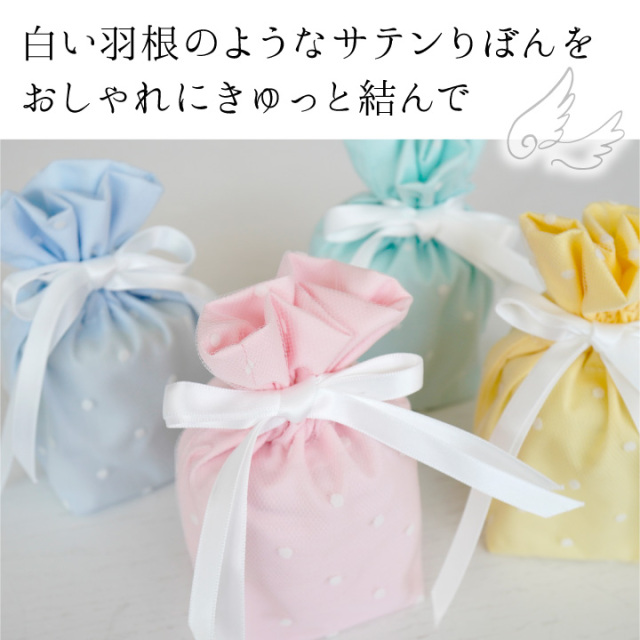 骨袋 水玉 りぼん 3.5寸 骨壷 (直径10.5cm) 用 骨壷カバー ピンク