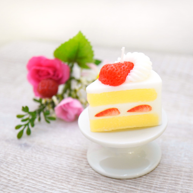 仏具 お供え ショートケーキ キャンドル ミニ 本物そっくり かわいい