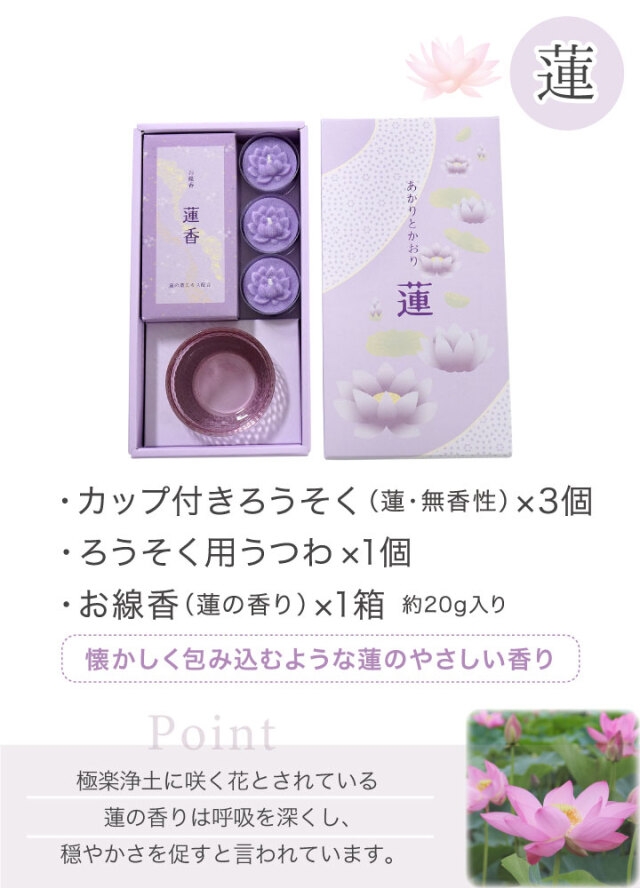 線香ろうそく