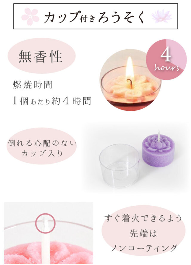 線香ろうそく