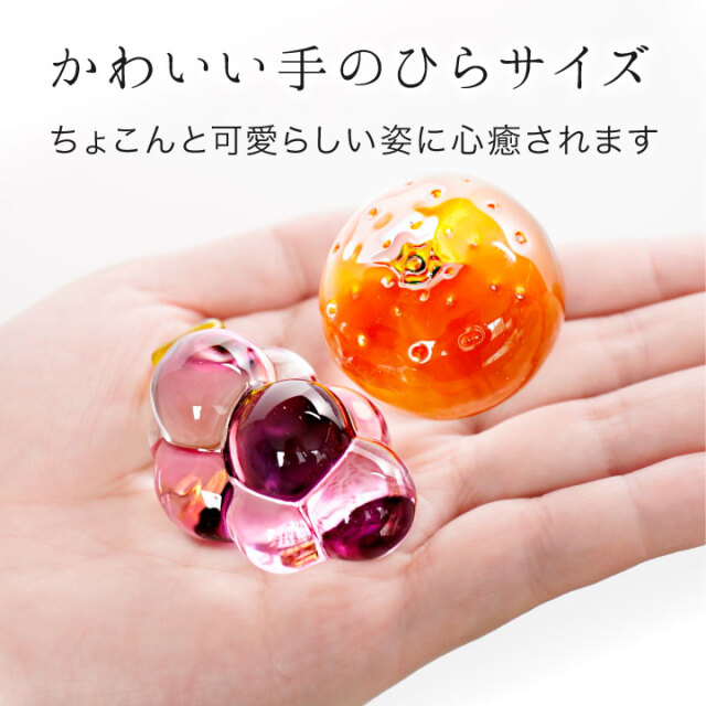 お供え クリスタル 果物 フルーツ セット ガラス 飾り オブジェ