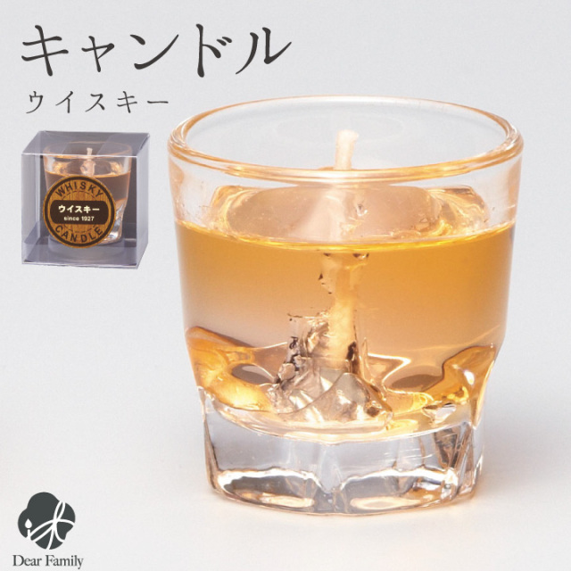 ウイスキーロックキャンドル 故人の好物シリーズローソク ろうそく 仏具 手元供養 キャンドル お供え メモリアル 贈り物 カメヤマ 亀山 供養 酒 食品サンプル 終活 法要 お悔やみ 49日 法要 盆 彼岸 父の日 カメヤマ
