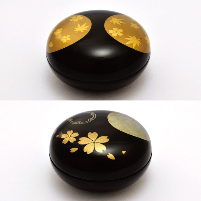 ポイント5倍】ミニ骨壷 和モダン 蒔絵 あわせ 本漆の骨壷 国産骨壷 骨