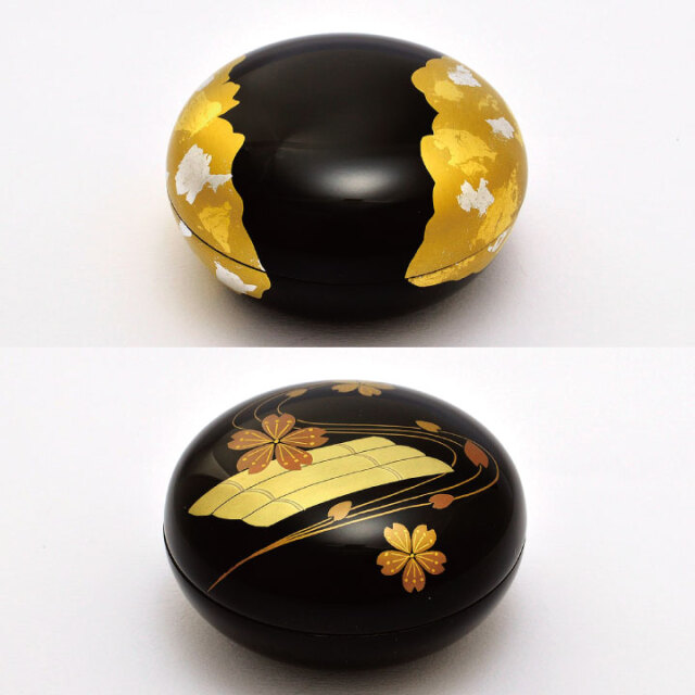 ポイント5倍】ミニ骨壷 和モダン 蒔絵 あわせ 本漆の骨壷 国産骨壷 骨