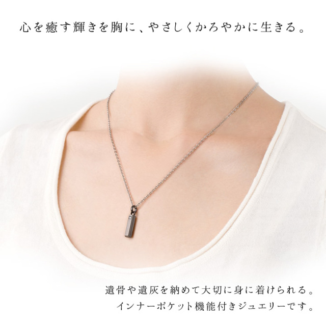 ポイント5倍】遺骨ジュエリー チタン アクシス ペンダント ネックレス