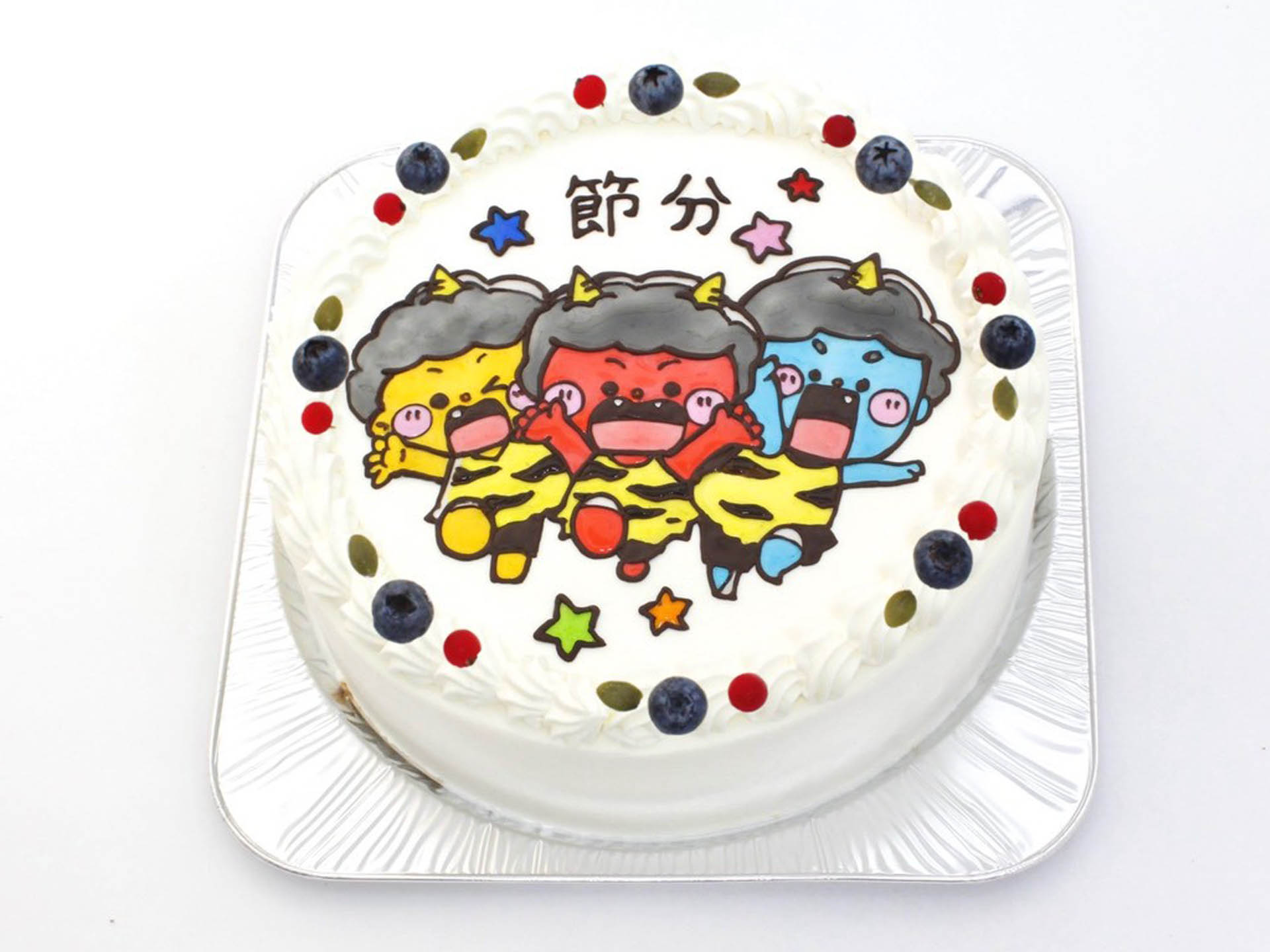 イラストケーキ （７号21ｃｍ） キャラクター３体　