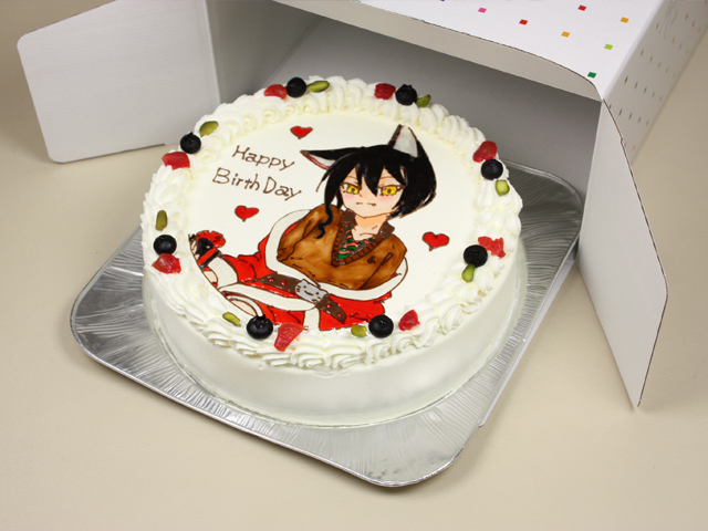 大きく描ける高精細｜キャラクターイラストケーキ（1体・7号）