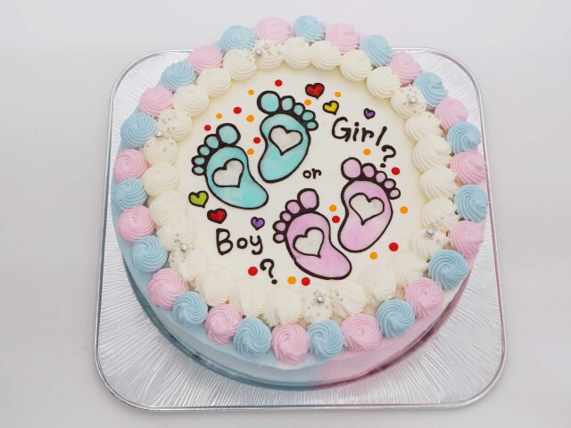 ジェンダーリビールケーキ （8号 24ｃｍ） 　12~15人様用