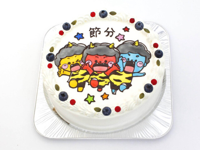 イラストケーキ （７号21ｃｍ） キャラクター３体　