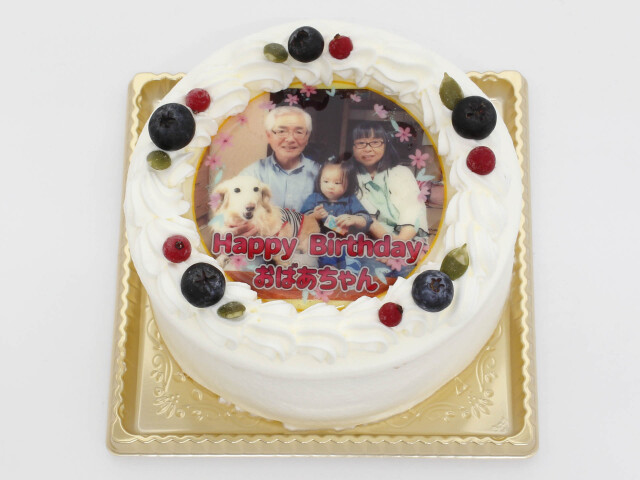 プリントケーキ （４号 １２ｃｍ） 　２人様用