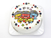 イラストケーキ （７号21ｃｍ） キャラクター３体　