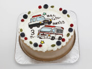 イラストケーキ （６号18ｃｍ） キャラクター２体　