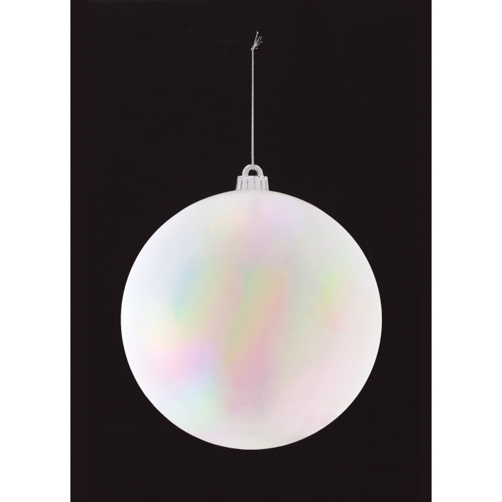 200mmオーロラパールホワイトボール 1ケ/パック OXM15983L クリスマス デコレーション 飾り オーナメント 球 ボール 玉 20cm 白 パール
