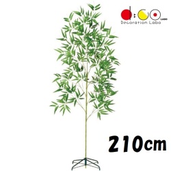 210cm DX七夕笹＆スタンドセット ※他商品と同梱不可 笹の造花 4003 バンブーツリー バンブー 枝 笹 フェイクグリーン 人工観葉植物 造花 七夕