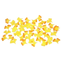 【平日14時まで当日出荷】NEW いちょう落ち葉セット 50枚入 4100873 秋 造花 飾り 販促グッズ 店内装飾 落ち葉 イチョウ