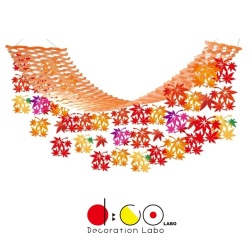 【平日14時まで当日出荷】NEW 秋色もみじプリーツハンガー AUPH4207 紅葉 PH モミジ 秋 飾り 店内装飾 ハンガー 販促グッズ TA4-1134