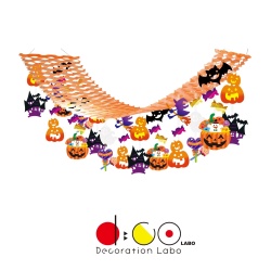 【平日14時まで当日出荷】トリックオアトリートプリーツハンガー HWPH4501 ハロウィン 飾り 販促グッズ 店内装飾 プリーツハンガー PH TA4-1146