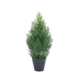 フェイクグリーン リーフ ツリー 人工観葉植物 屋外対応 クレストツリー ゴールドクレスト コニファー ツリー