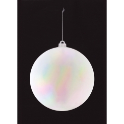 200mmオーロラパールホワイトボール 1ケ/パック OXM15983L クリスマス デコレーション 飾り オーナメント 球 ボール 玉 20cm 白 パール