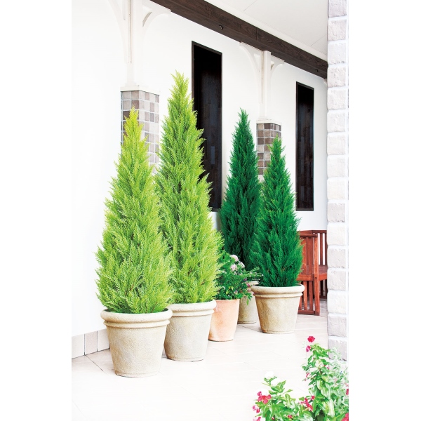 フェイクグリーン リーフ ツリー 人工観葉植物 屋外対応 ゴールド