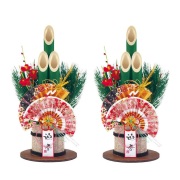 NEW 松竹梅門松 2個セット ※他商品と同梱不可 0073 お正月 デコレーション 飾り 門松 角松 飾り 装飾 迎春