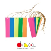 【平日14時まで当日出荷】NEW 短冊セット 25枚入 PVC 大 3100745 日本製 七夕飾り 七夕装飾 短冊 販促グッズ PVC ビニール 屋外対応