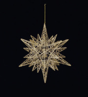 30cmワイヤースパイクスター グリッター ゴールド OXM1136SGO クリスマス デコレーション 飾り オーナメント ワイヤースパイクスター 星 スター