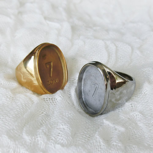 リング71 シルバー　ゴールド　ステンレス