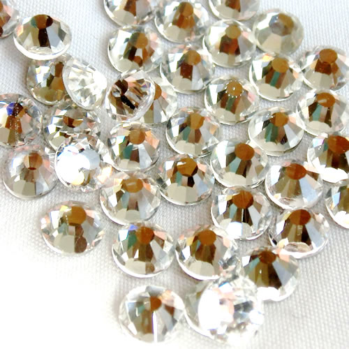 高品質ガラス フラットストーン クリスタル