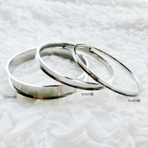 ステンレスブレスレット18 12mm幅 エタニティバングル ステンレス素材