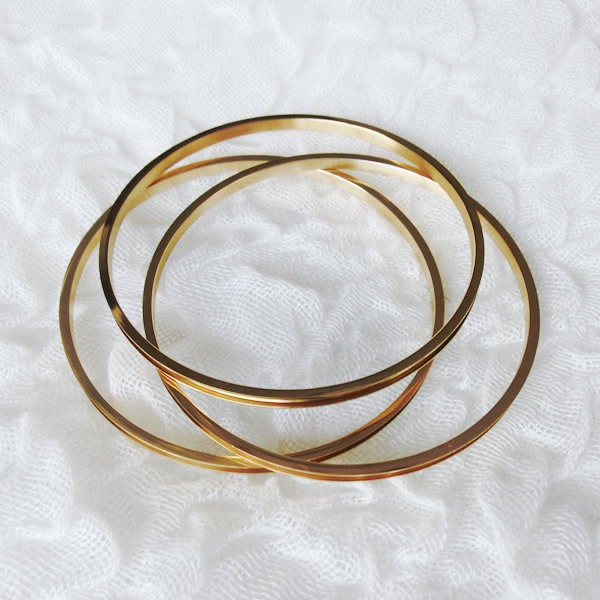 ステンレスブレスレット39 3mm幅エタニティバングル