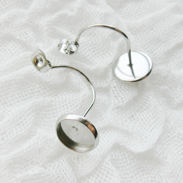 スタッド型 ピア ス キャッチ 丸 円