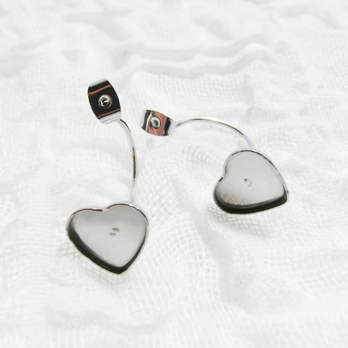 ピアスキャッチ　ハート ステンレス