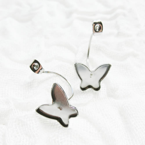 ピアスキャッチ　バタフライ 蝶 ちょう ステンレス