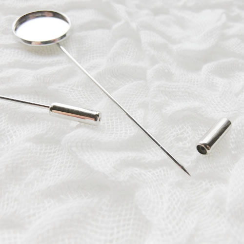 ラペルピン01　丸　ステンレス