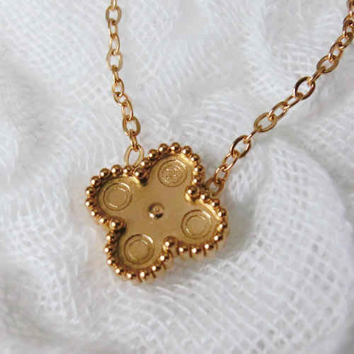 ネックレス10 四つ葉 ステンレス