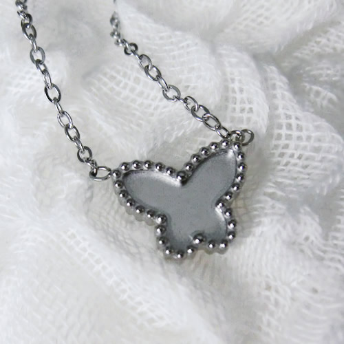 ネックレス11 蝶 ステンレス