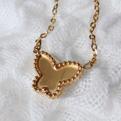 ネックレス11 蝶 ステンレス