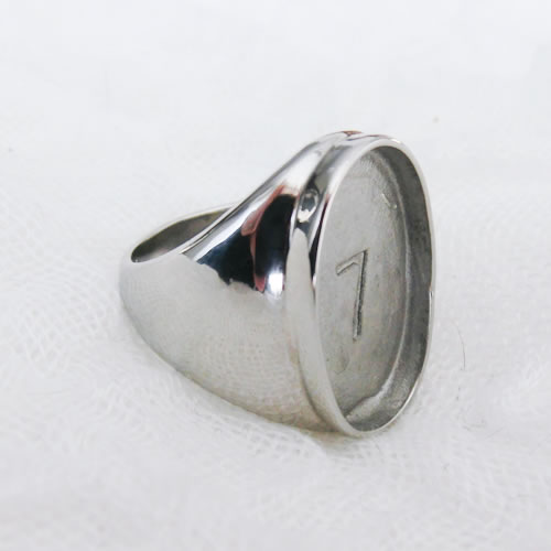 ステンレスリング 71 縦オーバル