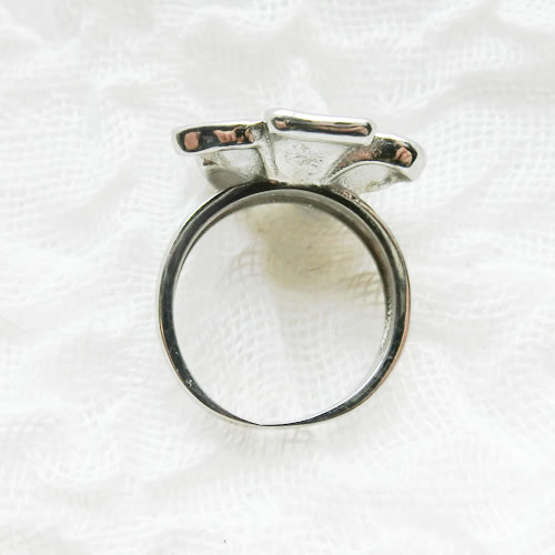 花 フラワー リン グ ステンレス