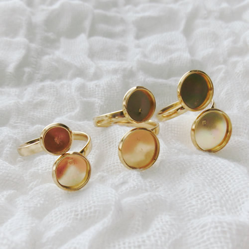 フリーサイズ 丸型 デザインリング74