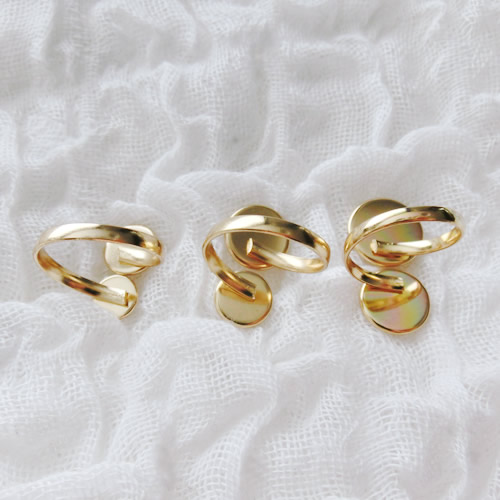 フリーサイズ 丸型 デザインリング74