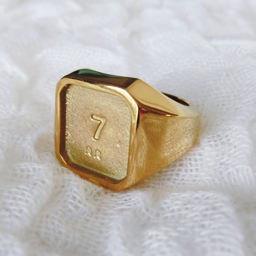 リング80 シルバー ゴールド ブラック　ステンレス